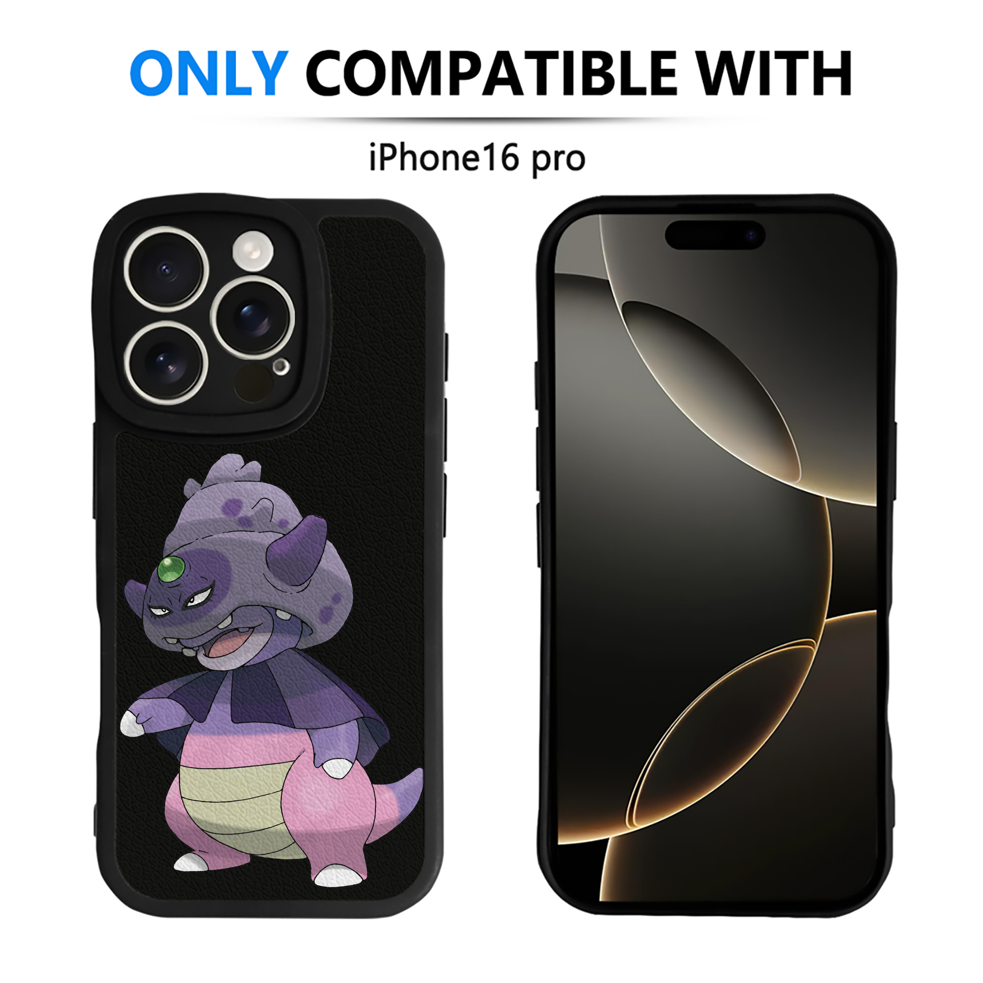 （画像用） ポケットモンスター Pokémon 【iPhone 16シリーズ対応】シリコンスマホケース（レザー調） 材質：シリコン